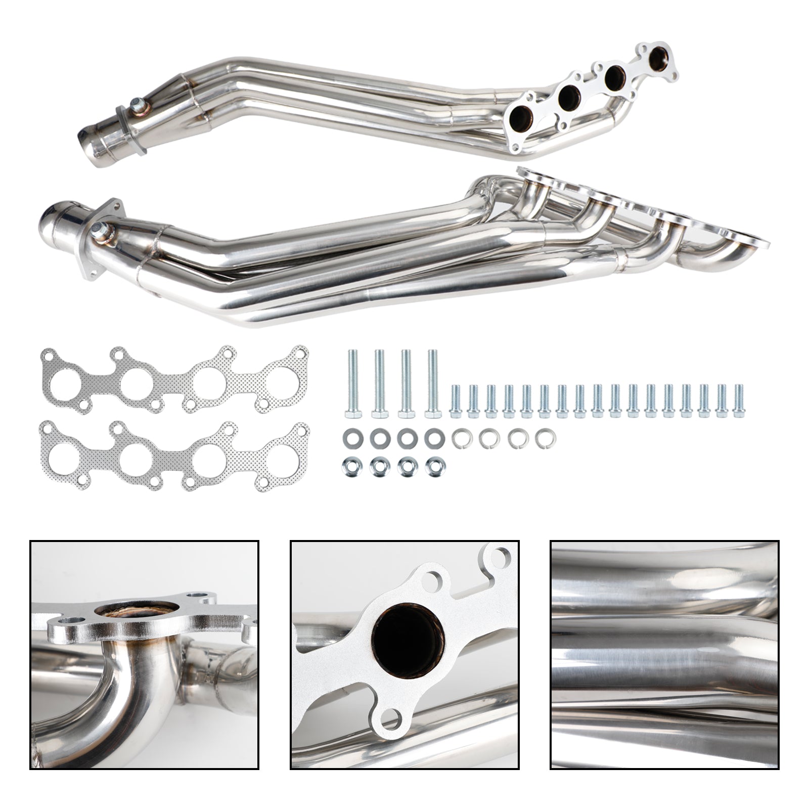 2011-2016 Ford Mustang GT 5.0L V8 2PCS Cabeçalho de escape em aço inoxidável