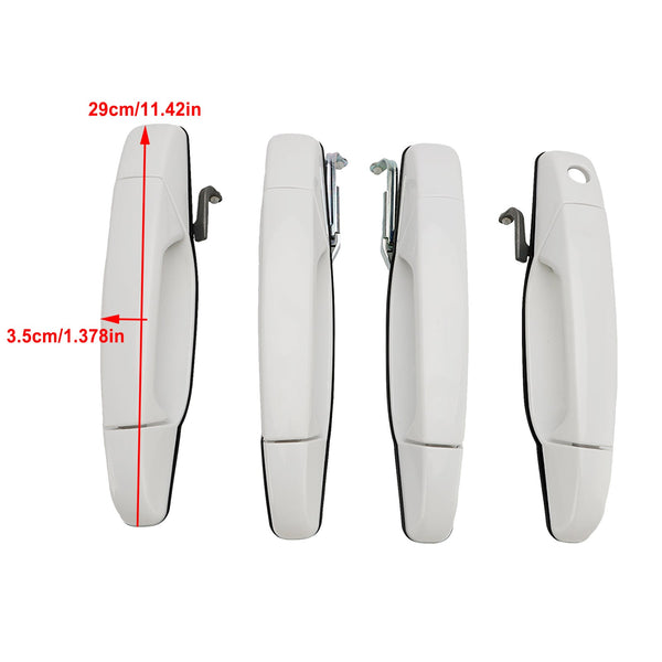 2007-2013 Cadillac Escalade Base Sport Utility 4PCS Front & Rear Door Handle Set White 284053446 84053444 20954826 25890276