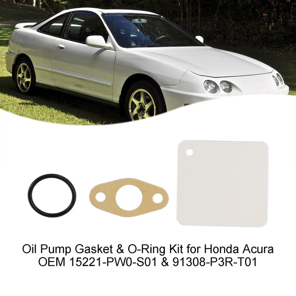 1999-2000 Honda Civic Si Junta da bomba de óleo e kit de anel de vedação 15221-PW0-S01 91308-P3R-T01 Genérico