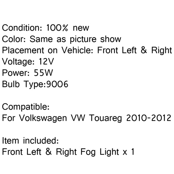 Fendinebbia a LED anteriore sinistro e destro per Volkswagen VW Touareg 2010-2012