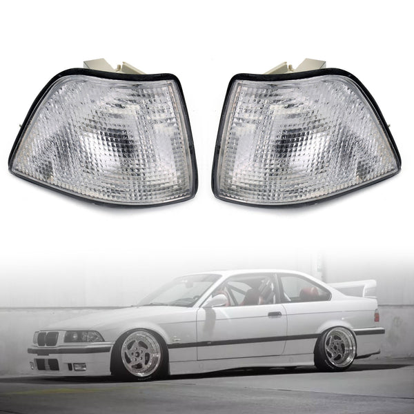 Corner Lights For Bmw E36 3-Series 4Dr Sedan/Hatchback 1992-1998 White Generic