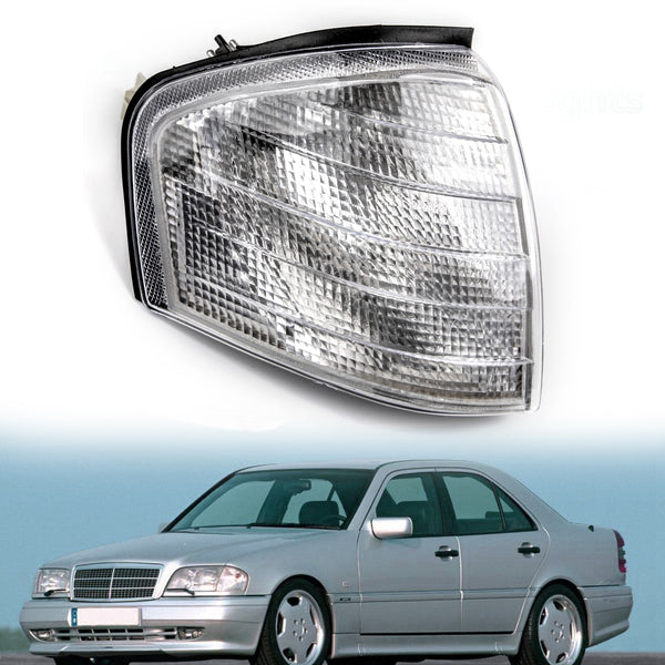 1994-2000 Class C Signal Turn W202 Lamps Lights Corner Mercedes Pair For Benz Generic