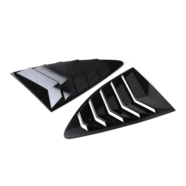 Side Window Louver GlossBlack For 2013-2018 Scion FRS BRZ Toyota 86 G Generic