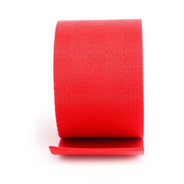 Car Seat Belt Webbing Polyester Seat Lap Retractable Nylon Safety Strap Red 3.6M