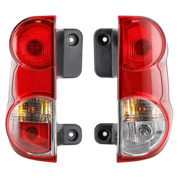 2013-18 Nissan NV200 Left+Right Tail Light Rear Lamp Clear Red Lens Generic
