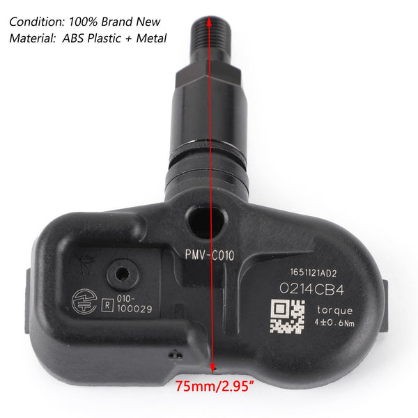 4PCS TPMS Ersetzen PMV-C010 Auto Reifendruck Sensor Für Toyota Generic