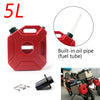 Motorcycle 5L Plastic Jerry Cans Gas Diesel Fuel Tank w/ Lock SUV ATV Scooter Generic