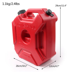 Tanque de combustible diésel de Gas para motocicleta, bidón de plástico de 5L con cerradura, SUV, ATV, Scooter genérico