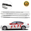 08–12 Honda Accord Weatherstrip Window 4PCS Moulding Trim Seal Belt Chrome 72410-TAO-A01 Generic