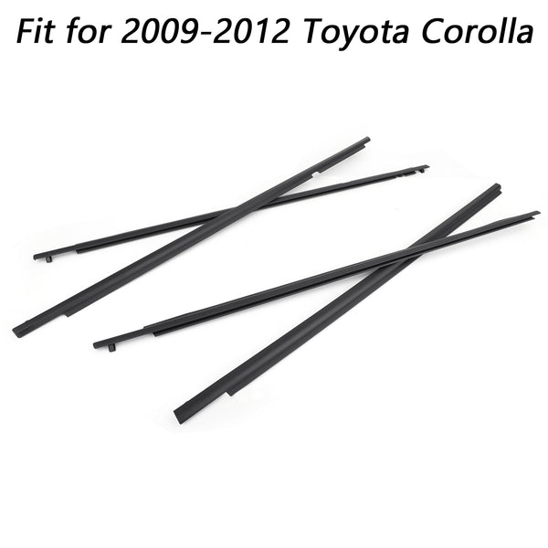 Toyota Corolla 2009-2013 Door Weatherstrip Belt Seal Window Moulding Trim 75710-02170 Generic