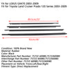 4PCS 75722-60080 Weatherstrip Window Belt Moulding For LEXUS GX470 2003-2009 Generic