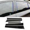 Black Pillar Posts 6pcs Cover Door Trim Window Decal For Honda Accord 2008-2012