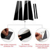 Black Pillar Posts 6pcs Cover Door Trim Window Decal For Honda Accord 2008-2012 Generic