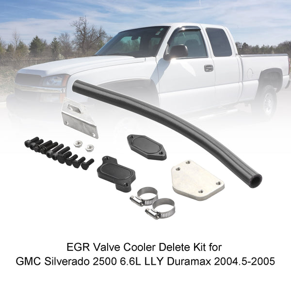 EGR Valve Cooler Delete Kit for GMC Silverado 2500 6.6L LLY Duramax 2004.5-2005 Generic