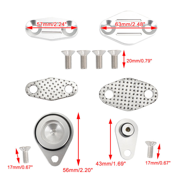 GM LS Intake/Exhaust LS Engine EVAP/Air/EGR Delete Block Off Plate Kit