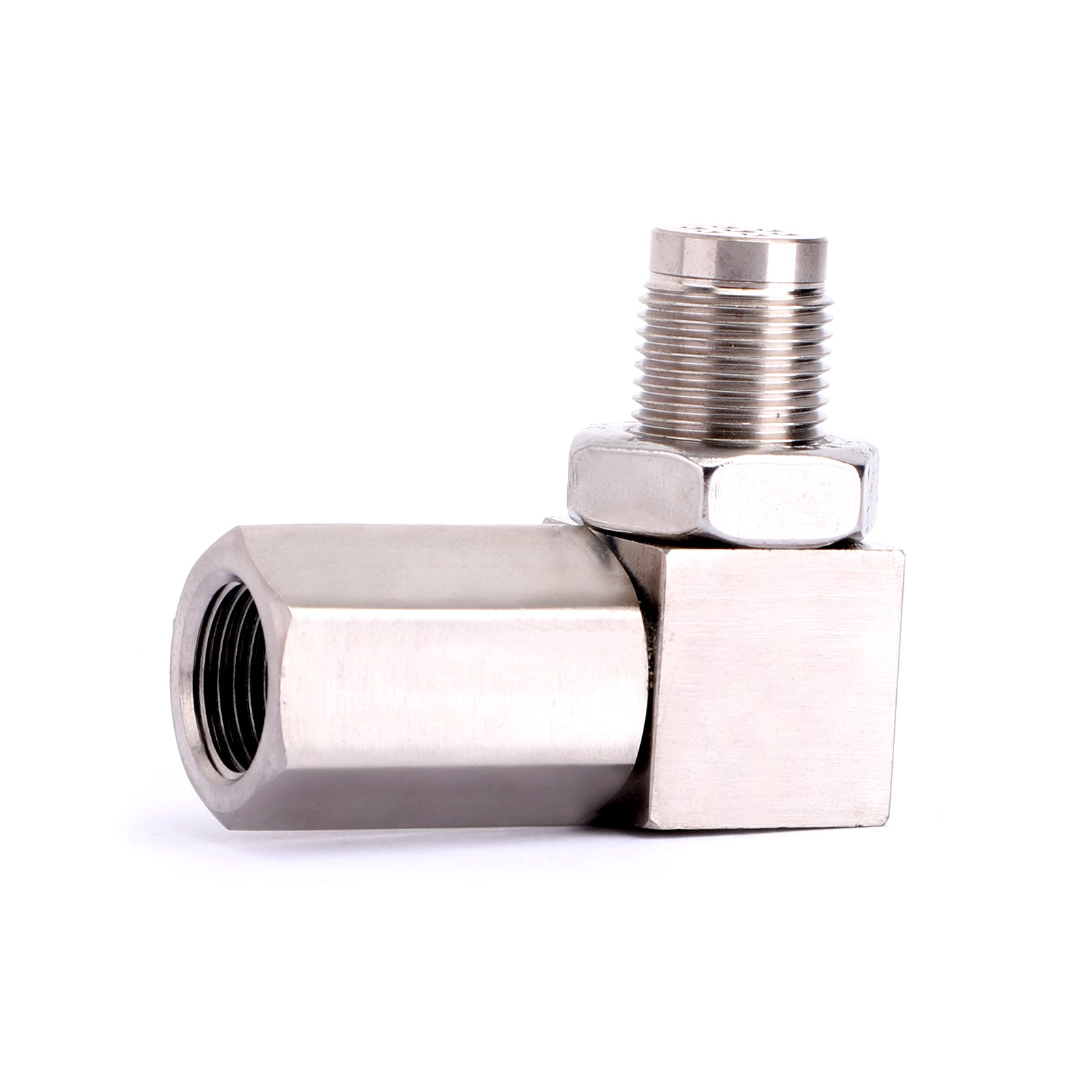 90° O2 Oksygensensor Avstandsstykke Motorlys CEL Check Bung Mini Katalysator Euro 5 standard