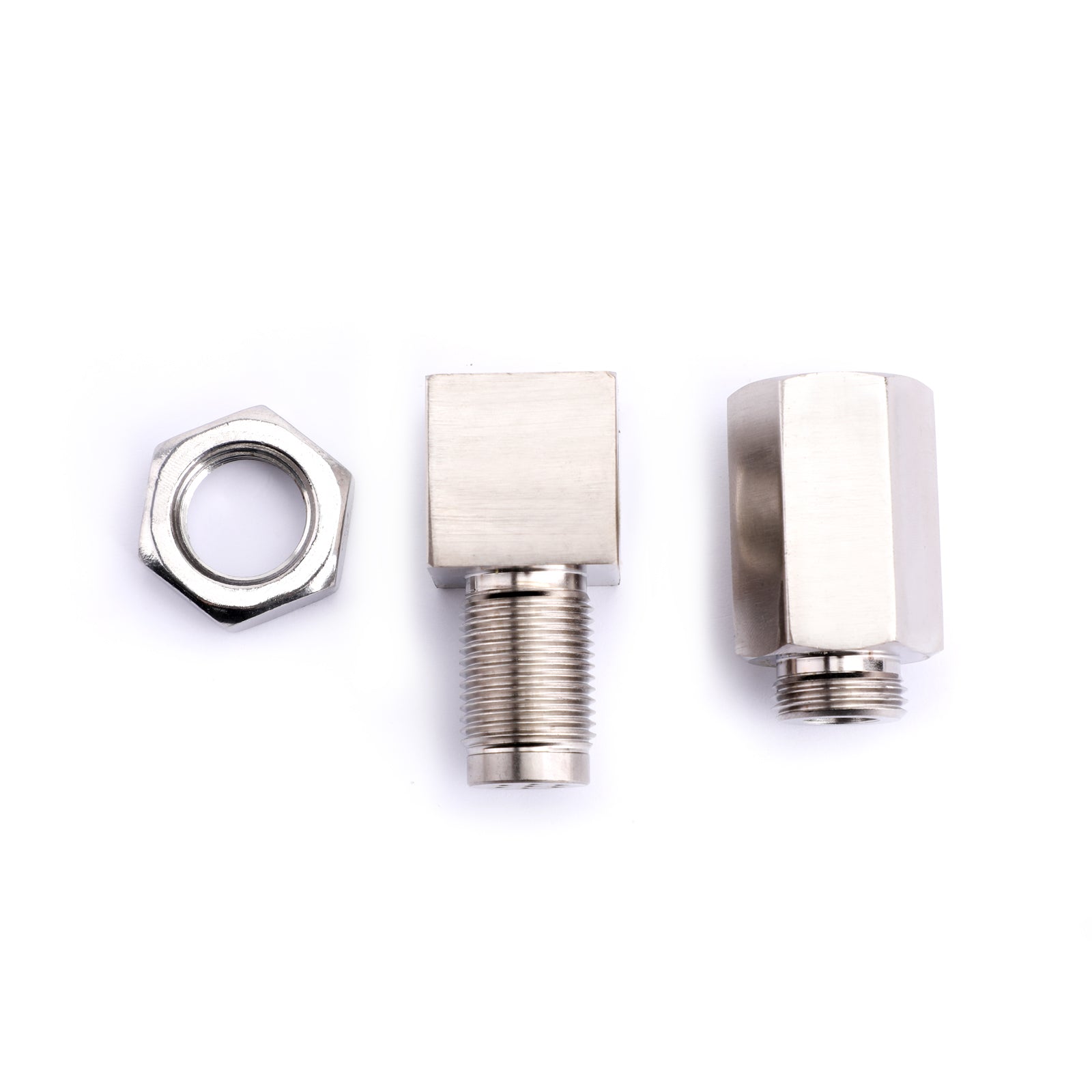 90° O2 Oksygensensor Avstandsstykke Motorlys CEL Check Bung Mini Katalysator Euro 5 standard