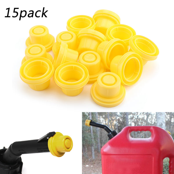 15x Replacement YELLOW SPOUT CAP Top For Fuel GAS CAN BLITZ 900302 900092 900094