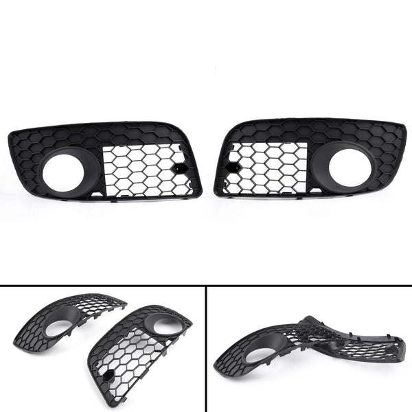 Front Bumper Fog Lamp Lights Grill Grille For VW GOLF MK5 GTI 2006-2008