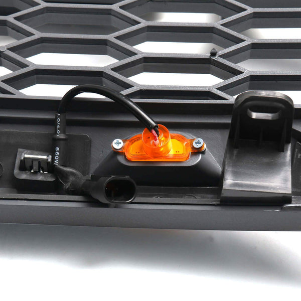 2009–2014 Ford F150 Raptor Style Grau Schwarz Kühlergrill Ersatz ABS Fronthaubengrill mit LED Generic