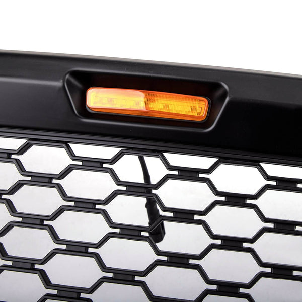 18–20 Ford F150 Honeycomb Grill Amber LED Raptor Style Grill Replacement Generic