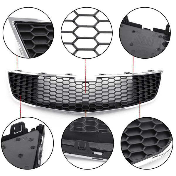 1PC Front Lower Bumper Grille Grill Inserts Trim Covers For 09-14 Chevy Cruze Generic