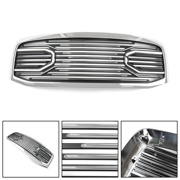 Big Horn Chrome Packaged Grille + Shell For 06-08 Ram 1500+06-09 Ram 2500+3500 Generic