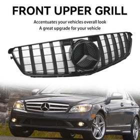 2008-2014 Benz W204 C-Class C300 C350 GTR Style Front Bumper Grille Grill Generic
