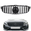 2015-18 Benz W205 C-class C250 C300 C43 GTR Style Front Bumper Grill Replacement Grille Generic