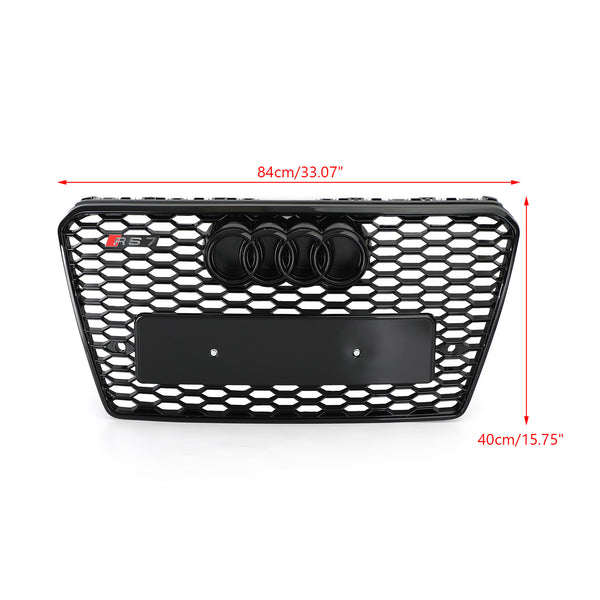 2012–2015 Audi A7/S7 Grill Ersatz RS7 Style Honeycomb Sport Mesh Hex Grill Generic
