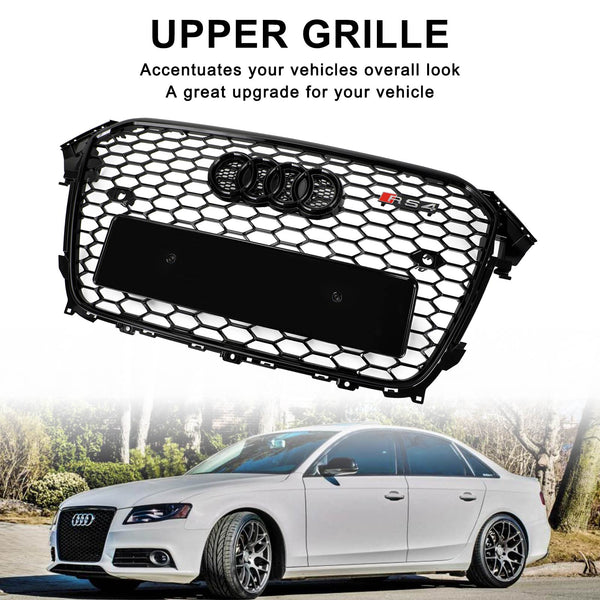 2013-2016 Audi A4 S4 Grill RS4 estilo malla parachoques delantero negro brillante parrilla genérica