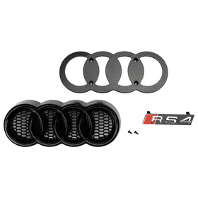 2013-2016 Audi A4 S4 Grill RS4-stijl Mesh voorbumper Glanzend zwarte grill Generiek