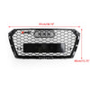 2017-2018 Audi A4/S4 Black Honeycomb RS4 Style Mesh Hex Grill Substituição Genérica