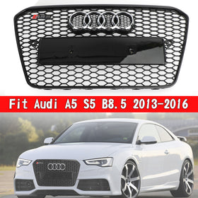 2013-2016 アウディ A5 S5 B8.5 ハニカム RS5 スタイル ヘックス メッシュ フロント バンパー グリル ジェネリック