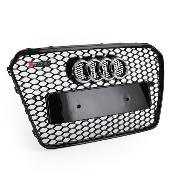 2013-2016 Audi A5 S5 B8.5 Honeycomb RS5 Style Hex Mesh främre stötfångargaller Generic