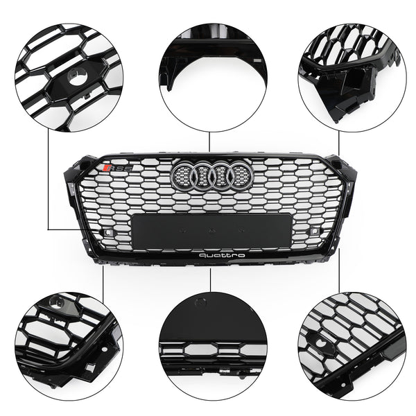 2017-2019 Audi A5/A5 Quattro/A5 Sportback/S5 Honeycomb RS5 Style Honeycomb Sport Mesh Hex Grille Grill