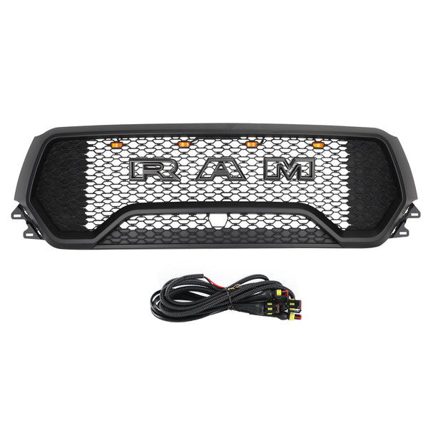 2019–2022 Dodge Ram 1500 TRX Style LED Honeycomb Front Upper Hood Grille Generic