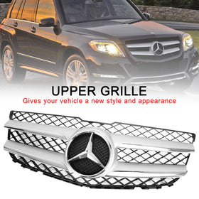 Benz 2013-2015 GLK350 4Matic Sport Utility 4-Door 2048802983 Front Upper Hood Bumper Grill Replacement Generic