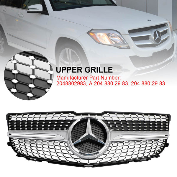 2012-2015 Benz GLK300 BASE SPORT UTILITY 4-DOOR 2048802983 Voorbumper Diamond Grill Generiek