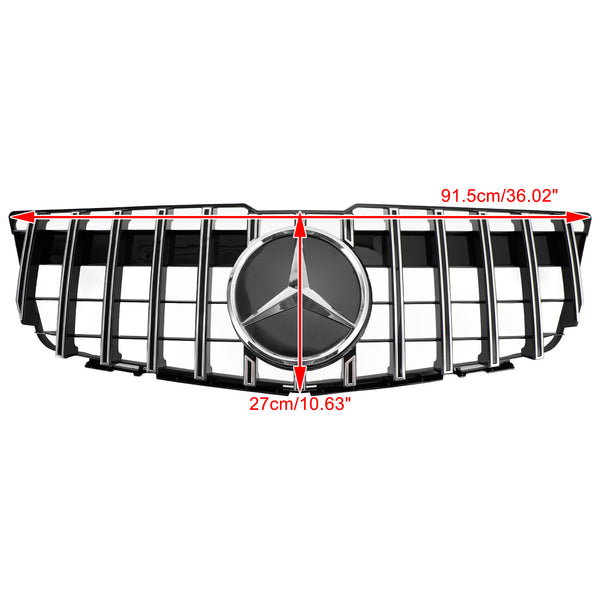 2008-2012 Benz GLK X204 GT Style Front Bumper Upper Grill Grill Replacement Generic