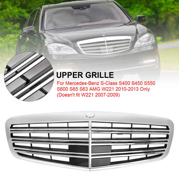 10-13 Benz S-KlasseW221 S400 S450 S550 S600 S65 S63 AMG Stijl Front Grille Grill 22188000837712 Generiek