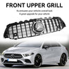 2019-2021 Benz A-KLASSW177 GT Style Front Bumper Grille Svart Grill Generisk