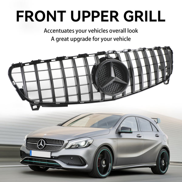 2016-2018 Benz A-KLASSW176 Främre stötfångargaller GTR Style Grill Generic