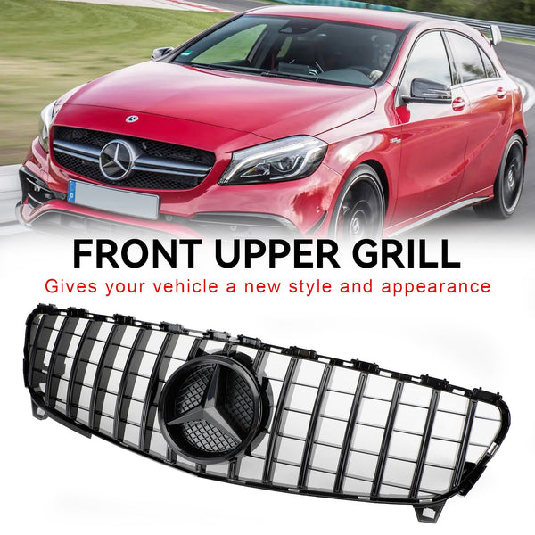 2016-2018 Benz A-KLASSW176 Främre stötfångargaller GTR Style Grill Generic