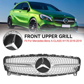 2016-2018 Benz A-CLASS W176 Front Bumper Grille Diamond Grill Generic
