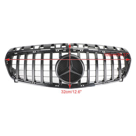 2013-2015 Benz W176 A-CLASS Front Bumper Grille Grill Gloss Black Generic