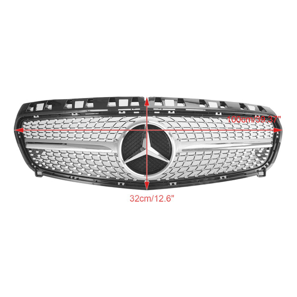 2013–2015 Benz W176 A-KLASSE Frontstoßstangengrill Schwarz/Chrom Generic