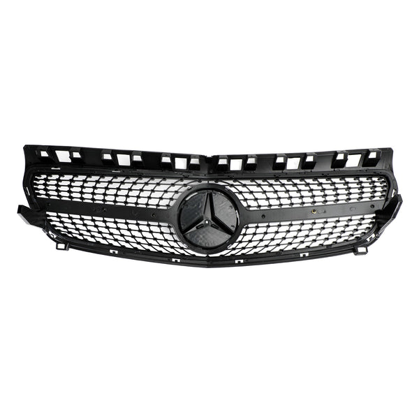 2013-2015 Benz W176 A-CLASS Front Bumper Grille Grill Black/Chrome Generic