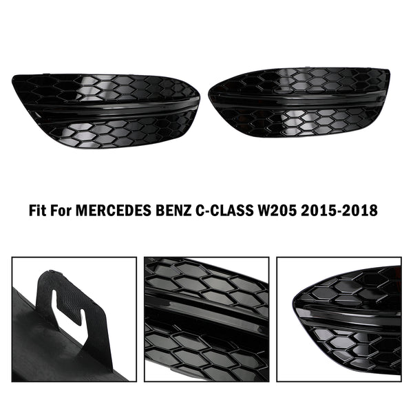 2015–2018 Benz C-Klasse W205 Basis-Limousine, 2 Stück Nebelscheinwerfer-Abdeckung, generisch