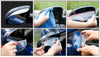 2x Black Rear View Side Mirror Flexible Sun Visor Shade Rain Shield Water Guard Generic